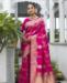 Picture of Elegant Pink Silk Saree