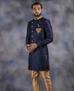Picture of Marvelous Navy Blue Indo Western