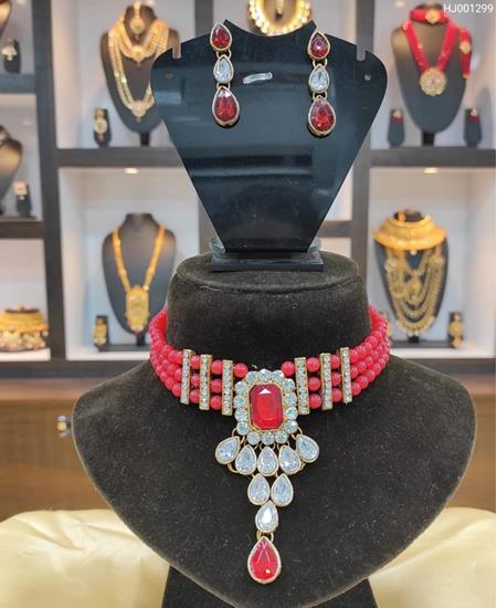 Picture of Splendid Red Necklace Set