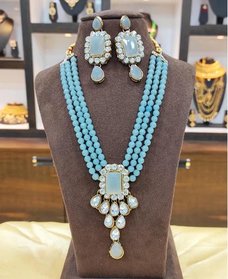 Picture of Comely Sea Blue Necklace Set