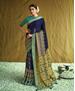 Picture of Magnificent Nevy Blue Brasso Saree