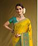 Picture of Beauteous Yellow Brasso Saree