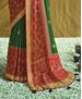 Picture of Beauteous Green Brasso Saree
