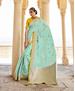 Picture of Admirable Sky Blue Silk Saree