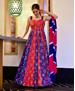 Picture of Sublime Blue & Red Readymade Salwar Kameez
