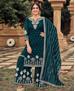 Picture of Grand Teal Straight Cut Salwar Kameez