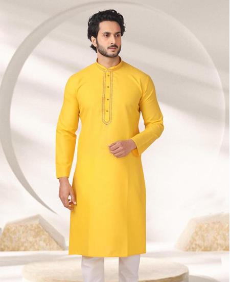Picture of Comely Yellow Kurtas