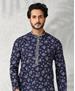 Picture of Comely Navy Blue Kurtas
