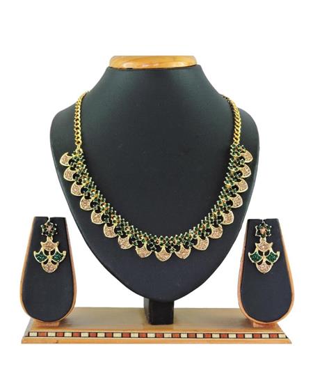 Picture of Elegant Green Necklace Set