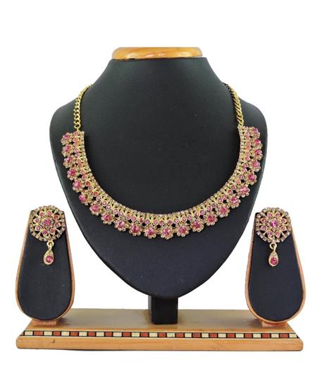 Picture of Ravishing Pink Necklace Set