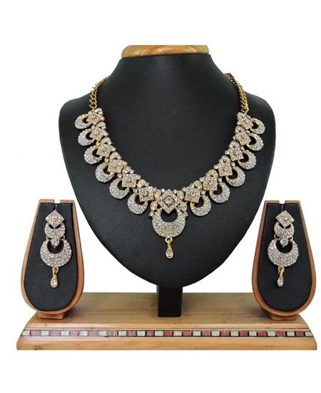 Picture of Taking Golden & White Necklace Set