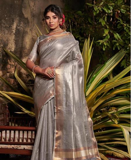 Picture of Bewitching Grey Casual Saree
