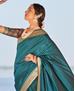 Picture of Well Formed Teal Casual Saree