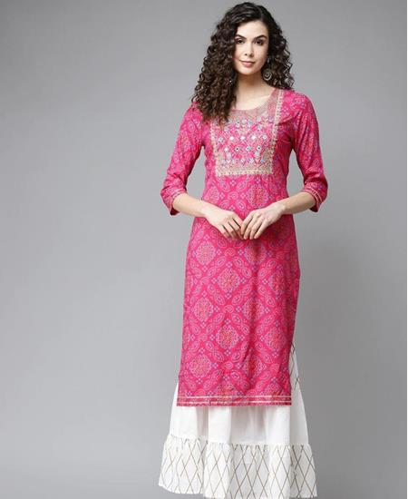 Picture of Classy Pink Kurtis & Tunic
