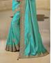 Picture of Pretty Turquoise Silk Saree