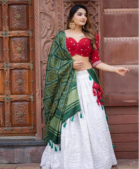 RE - Designer Party Wear Off White Colour Lehenga Choli - New In - Indian