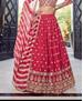Picture of Stunning Coral Red Lehenga Choli