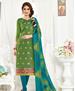 Picture of Charming Green Cotton Salwar Kameez