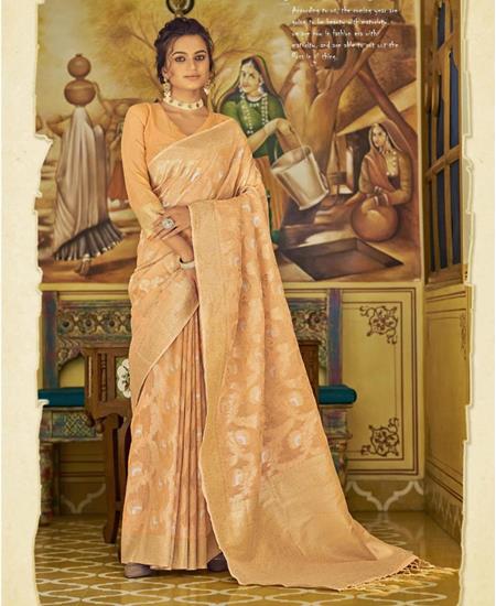 Picture of Beauteous Peach Casual Saree