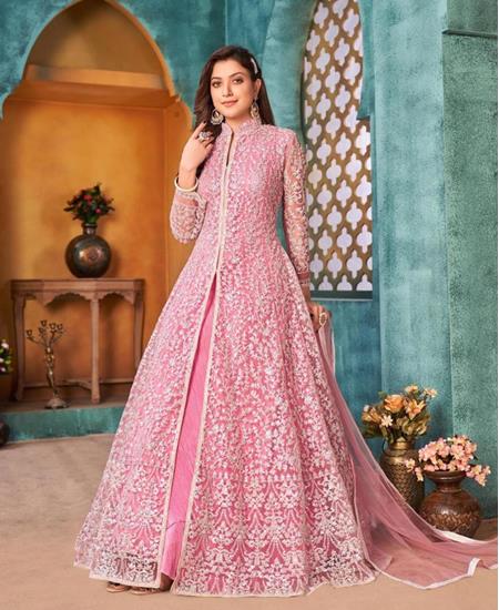 Picture of Magnificent Pink Anarkali Salwar Kameez