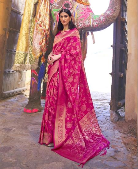 Picture of Grand Rani Pink Silk Saree