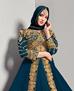 Picture of Exquisite Teal Straight Cut Salwar Kameez