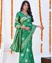 Picture of Shapely Rama Green Casual Saree