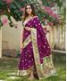 Picture of Enticing Purple Silk Saree