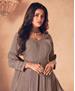 Picture of Gorgeous Light Grey Brown Party Wear Salwar Kameez
