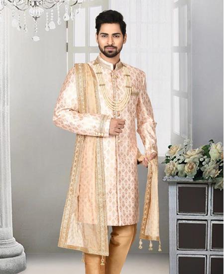 Picture of Magnificent Rose Pink Sherwani