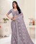 Picture of Radiant Grey Net Saree