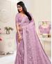 Picture of Appealing Purple Net Saree