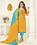 Picture of Pretty Yellow Cotton Salwar Kameez