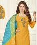 Picture of Pretty Yellow Cotton Salwar Kameez