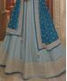 Picture of Elegant Lime Blue Party Wear Gown