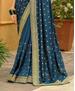Picture of Beautiful Teal Blue Silk Saree