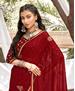 Picture of Sublime Maroon Georgette Saree