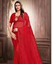 Picture of Sightly Red Net Saree