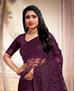 Picture of Shapely Wine Net Saree