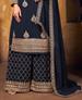Picture of Stunning Blue Georgette Saree