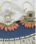 Picture of Alluring Peach Necklace Set