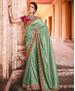 Picture of Charming Sea Green Silk Saree