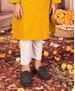 Picture of Magnificent Yellow Kids Kurta Pyjama