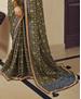 Picture of Pleasing Olive Georgette Saree