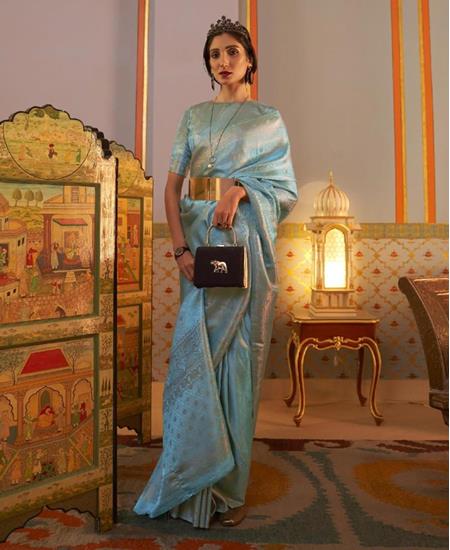 Picture of Sublime Sky Blue Casual Saree