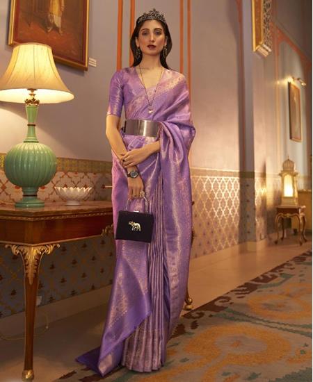 Picture of Well Formed Purple Casual Saree