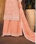 Picture of Comely Peach Straight Cut Salwar Kameez