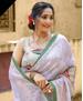 Picture of Sightly Pista White Casual Saree