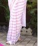 Picture of Superb White Pink Casual Saree