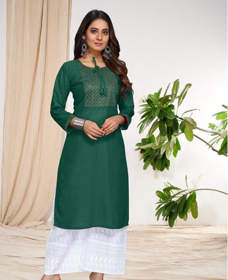 Picture of Marvelous Green Kurtis & Tunic